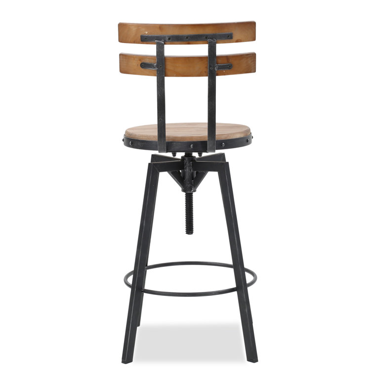 Williston Abbot Adjustable Height Swivel Bar Stool & Reviews